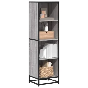 Estantería madera ingeniería gris sonoma 40x35x139 cm de , Librerías y estanterías - Ref: Foro24-849127, Precio: 87,79 €, Des...