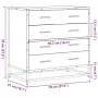 Cómoda de madera contrachapada roble marrón 70x41x70 cm by , Drawers - Ref: Foro24-849083, Price: 119,68 €, Discount: %
