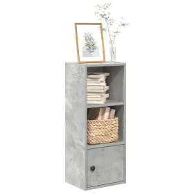 Estantería de madera de ingeniería gris hormigón 31x24x77 cm by , Bookcases and shelves - Ref: Foro24-860331, Price: 37,32 €,...