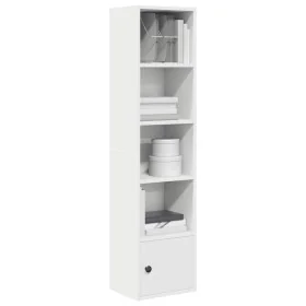 Estantería de madera de ingeniería blanca 31x24x127 cm de , Librerías y estanterías - Ref: Foro24-860346, Precio: 52,49 €, De...