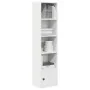 Estantería de madera de ingeniería blanca 31x24x127 cm de , Librerías y estanterías - Ref: Foro24-860346, Precio: 52,49 €, De...