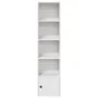Estantería de madera de ingeniería blanca 31x24x127 cm de , Librerías y estanterías - Ref: Foro24-860346, Precio: 52,49 €, De...
