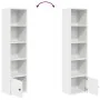 Estantería de madera de ingeniería blanca 31x24x127 cm de , Librerías y estanterías - Ref: Foro24-860346, Precio: 52,49 €, De...