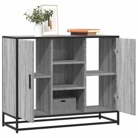 Aparador de madera de ingeniería gris Sonoma 92x35x76 cm by , Sideboards - Ref: Foro24-849017, Price: 88,39 €, Discount: %