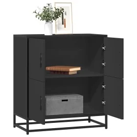 Aparador de madera de ingeniería negro 68x35x76 cm von , Sideboards - Ref: Foro24-848989, Preis: 87,70 €, Rabatt: %