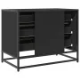 Cajonera de madera contrachapada negro 70x41x56 cm de , Cajoneras - Ref: Foro24-849074, Precio: 91,06 €, Descuento: %