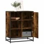 Aparador de madera de ingeniería roble ahumado 62x35x76 cm by , Sideboards - Ref: Foro24-848996, Price: 92,04 €, Discount: %