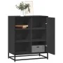 Aparador de madera de ingeniería negro 62x35x76 cm by , Sideboards - Ref: Foro24-848994, Price: 94,84 €, Discount: %