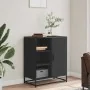 Aparador de madera de ingeniería negro 62x35x76 cm by , Sideboards - Ref: Foro24-848994, Price: 94,84 €, Discount: %