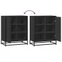 Aparador de madera de ingeniería negro 62x35x76 cm by , Sideboards - Ref: Foro24-848994, Price: 94,84 €, Discount: %
