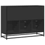 Aparador de madera de ingeniería negro 100x35x76 cm de , Aparadores - Ref: Foro24-849029, Precio: 118,66 €, Descuento: %
