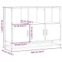 Aparador de madera de ingeniería negro 100x35x76 cm de , Aparadores - Ref: Foro24-849029, Precio: 118,66 €, Descuento: %