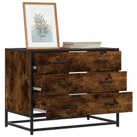 Cómoda de madera contrachapada roble ahumado 70x41x56 cm by , Drawers - Ref: Foro24-849076, Price: 91,84 €, Discount: %