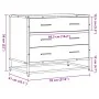 Cómoda de madera contrachapada roble ahumado 70x41x56 cm by , Drawers - Ref: Foro24-849076, Price: 91,84 €, Discount: %