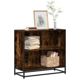 Estantería madera ingeniería color roble ahumado 80,5x35x76 cm by , Bookcases and shelves - Ref: Foro24-849106, Price: 84,42 ...