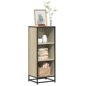 Armario de libros contrachapada color roble 40x35x107,5 cm de , Librerías y estanterías - Ref: Foro24-849110, Precio: 80,76 €...