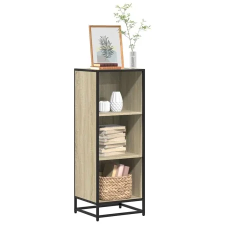 Armario de libros contrachapada color roble 40x35x107,5 cm de , Librerías y estanterías - Ref: Foro24-849110, Precio: 80,76 €...