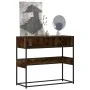 Mesa consola de madera de ingeniería roble ahumado 90x35x80 cm by , Side tables - Ref: Foro24-849171, Price: 70,87 €, Discoun...
