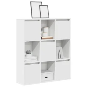 Estantería de madera de ingeniería blanca 89x24x101,5 cm by , Bookcases and shelves - Ref: Foro24-860400, Price: 97,62 €, Dis...
