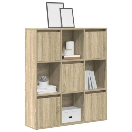 Estantería de madera de ingeniería roble sonoma 89x24x101,5 cm de , Librerías y estanterías - Ref: Foro24-860402, Precio: 98,...