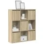Estantería de madera de ingeniería roble sonoma 89x24x101,5 cm de , Librerías y estanterías - Ref: Foro24-860402, Precio: 98,...