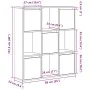 Estantería de madera de ingeniería roble sonoma 89x24x101,5 cm de , Librerías y estanterías - Ref: Foro24-860402, Precio: 98,...