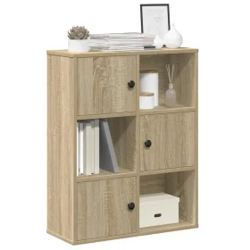 Estantería madera de ingeniería roble sonoma 60x24x76,5 cm de , Librerías y estanterías - Ref: Foro24-860384, Precio: 68,51 €...