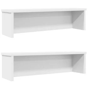 Estantes de cocina apilables 2 uds blanco 50x15x16 cm de , Contenedores para utensilios de cocina - Ref: Foro24-860482, Preci...