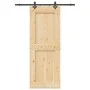 Puerta corredera con herrajes madera maciza de pino 85x210 cm by , Doors - Ref: Foro24-3332726, Price: 192,86 €, Discount: %