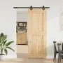 Puerta corredera con herrajes madera maciza de pino 85x210 cm by , Doors - Ref: Foro24-3332726, Price: 192,86 €, Discount: %