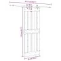 Puerta corredera con herrajes madera maciza de pino 85x210 cm de , Puertas - Ref: Foro24-3332732, Precio: 209,17 €, Descuento: %
