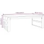 Mesa de centro madera maciza de teca 110x60x38 cm de , Mesas de centro - Ref: Foro24-4009315, Precio: 131,04 €, Descuento: %