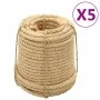 Cuerdas de sisal 5 uds 20 mm 100 m de , Sogas y cuerdas metálicas - Ref: Foro24-3196233, Precio: 831,52 €, Descuento: %