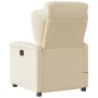 Sillón de masaje reclinable de tela crema de , Sillones - Ref: Foro24-4015594, Precio: 216,98 €, Descuento: %