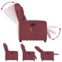 Sillón de masaje reclinable de tela color vino tinto de , Sillones - Ref: Foro24-4015589, Precio: 201,10 €, Descuento: %