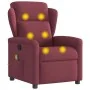 Sillón de masaje reclinable de tela color vino tinto de , Sillones - Ref: Foro24-4015589, Precio: 201,10 €, Descuento: %