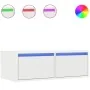 Mueble de TV con luces LED blanco 75x35,5x25 cm de , Muebles TV - Ref: Foro24-860229, Precio: 66,65 €, Descuento: %