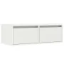 Mueble de TV con luces LED blanco 75x35,5x25 cm de , Muebles TV - Ref: Foro24-860229, Precio: 66,65 €, Descuento: %
