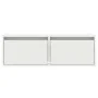 Mueble de TV con luces LED blanco 75x35,5x25 cm de , Muebles TV - Ref: Foro24-860229, Precio: 66,65 €, Descuento: %
