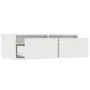 Mueble de TV con luces LED blanco 75x35,5x25 cm de , Muebles TV - Ref: Foro24-860229, Precio: 66,65 €, Descuento: %