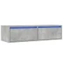 Mueble de TV con luces LED gris hormigón 100X35,5x25 cm de , Muebles TV - Ref: Foro24-860241, Precio: 78,67 €, Descuento: %