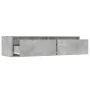 Mueble de TV con luces LED gris hormigón 100X35,5x25 cm de , Muebles TV - Ref: Foro24-860241, Precio: 78,67 €, Descuento: %