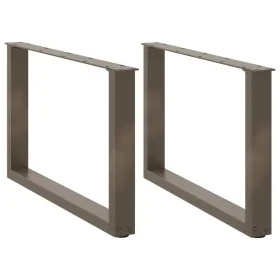 Patas para mesa de centro en forma de U 2 uds antracita acero de , Patas para mesas - Ref: Foro24-4013163, Precio: 58,48 €, D...
