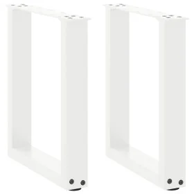 Patas de mesa de centro forma U 2uds acero blanco 28x(42-43) cm de , Patas para mesas - Ref: Foro24-4013149, Precio: 53,60 €,...