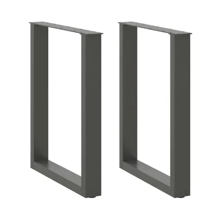 Patas mesa centro forma U 2uds antracita 60x(72-73)cm acero de , Patas para mesas - Ref: Foro24-4013182, Precio: 77,42 €, Des...