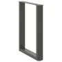 Patas mesa centro forma U 2uds antracita 60x(72-73)cm acero de , Patas para mesas - Ref: Foro24-4013182, Precio: 77,42 €, Des...