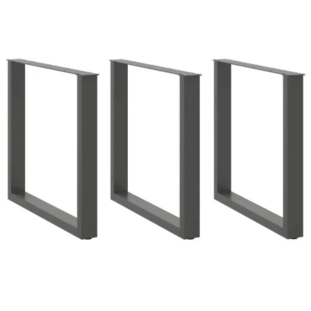 Patas mesa centro forma U 3 uds antracita 90x(72-73) cm acero de , Patas para mesas - Ref: Foro24-4013210, Precio: 134,33 €, ...