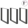 Patas mesa centro forma U 3 uds antracita 90x(72-73) cm acero de , Patas para mesas - Ref: Foro24-4013210, Precio: 134,33 €, ...