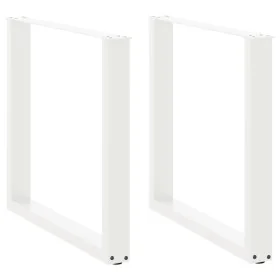 Patas de mesa de centro forma U 2uds acero blanco 80x(72-73) cm by , Table legs - Ref: Foro24-4013189, Price: 94,28 €, Discou...