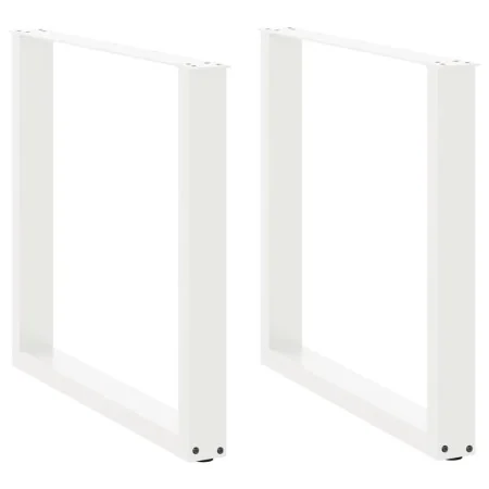 Patas de mesa de centro forma U 2uds acero blanco 80x(72-73) cm by , Table legs - Ref: Foro24-4013189, Price: 94,28 €, Discou...